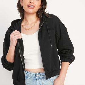 Old Navy women's long-sleeve vintage cropped hoodie XL Brand new!
